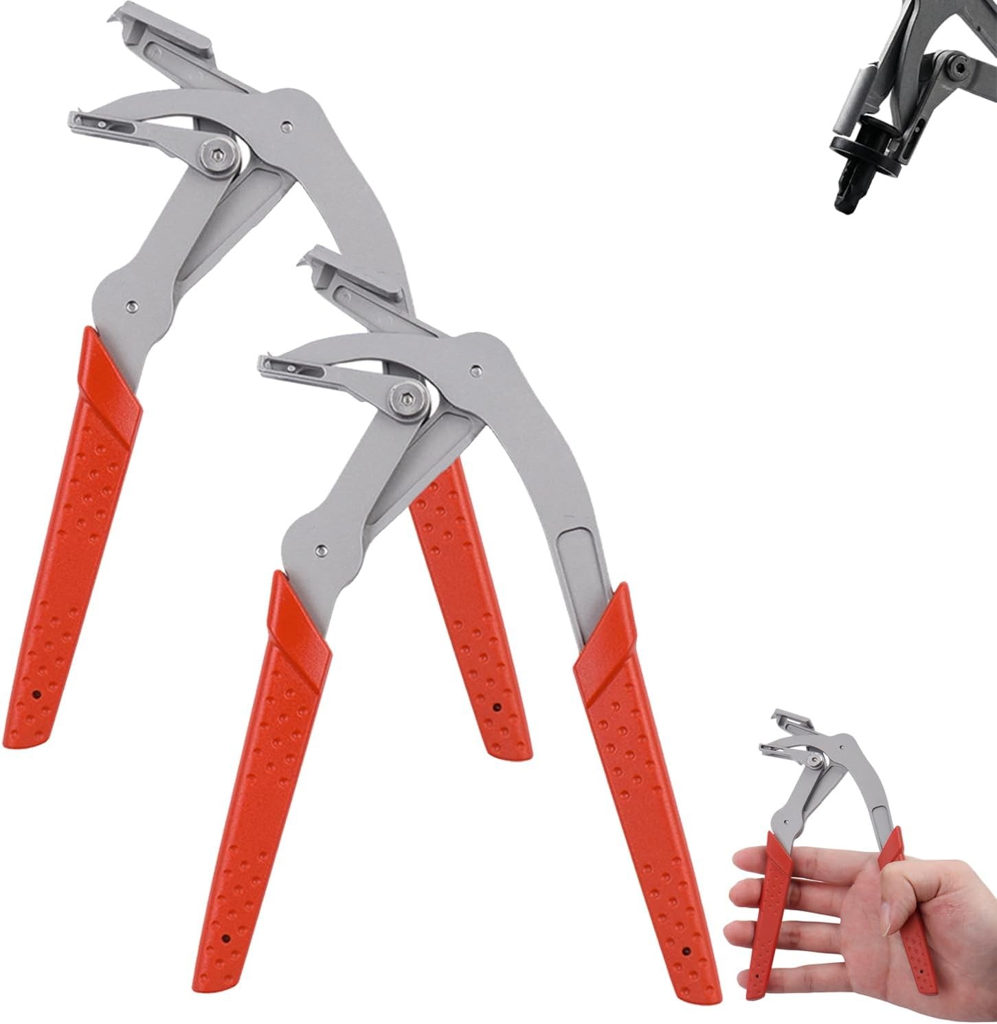 Car Clip Pliers & Trim Removal Tool Spring-Loaded Fastener Rivet Remover UK