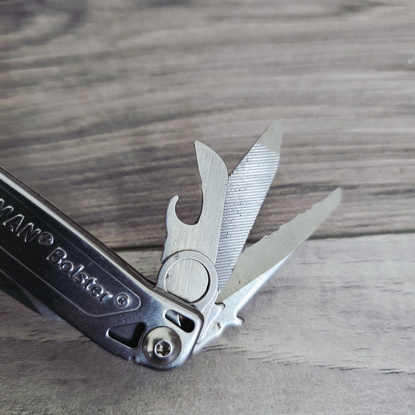 LEATHERMAN Bolster Multi Tool Stainless Heavy-duty Camping Knife Excellent