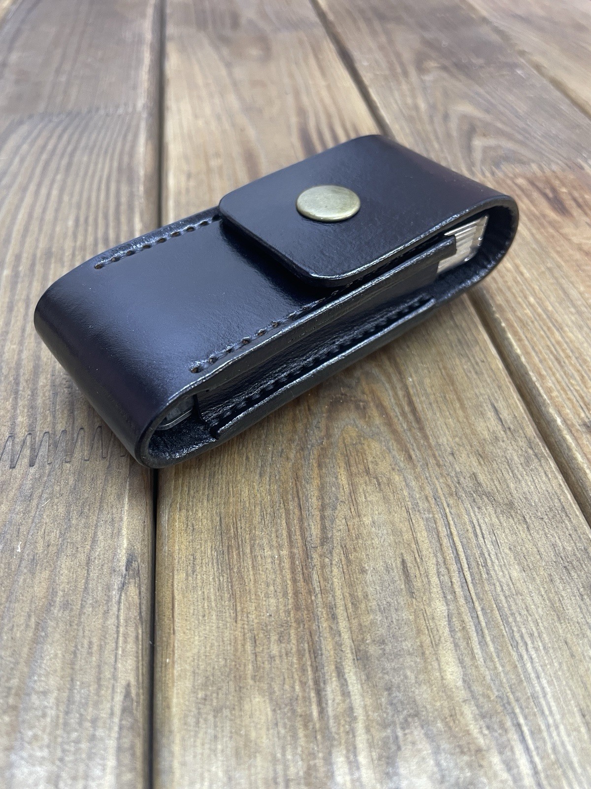 Leather Sheath for Victorinox SWISSTOOL SPIRIT With Belt clip