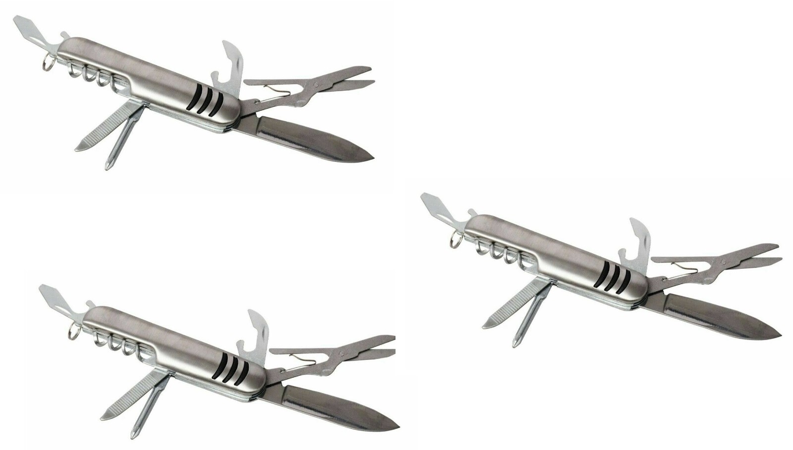 8-IN-1 Pocket Knife Multi Tool For HUNTING CAMPING HIKING All in one ~3 PACK