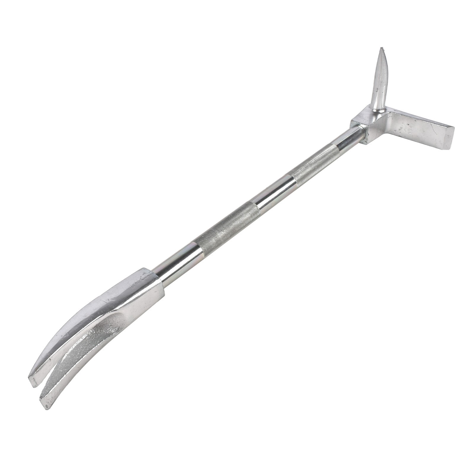 Professional 30″ Halligan Bar, One-Piece Construction Pry Tool w/ Silver Finish