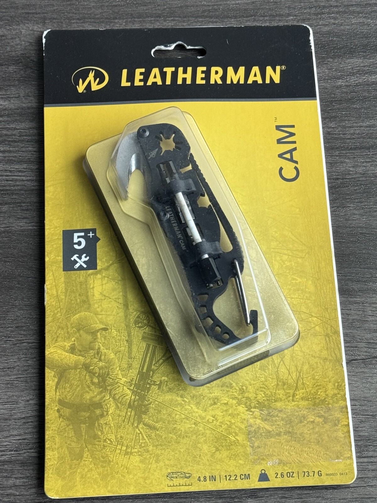 Leatherman CAM bow/arrow maintenance multitool, molle sheath. Rare Blister Pack