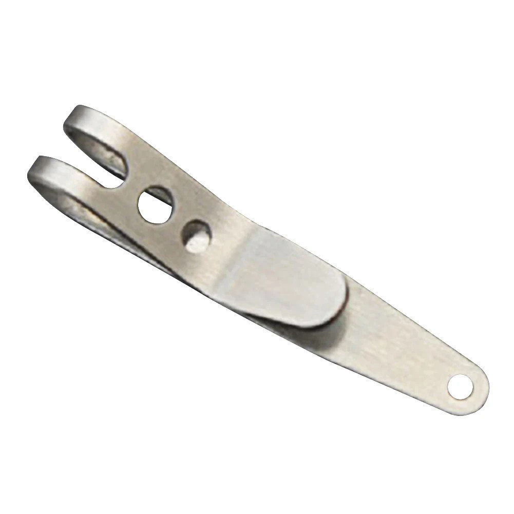 1-5PC Multitool Pocket Clip Stainless Steel Buckle Carabiner Key Ring