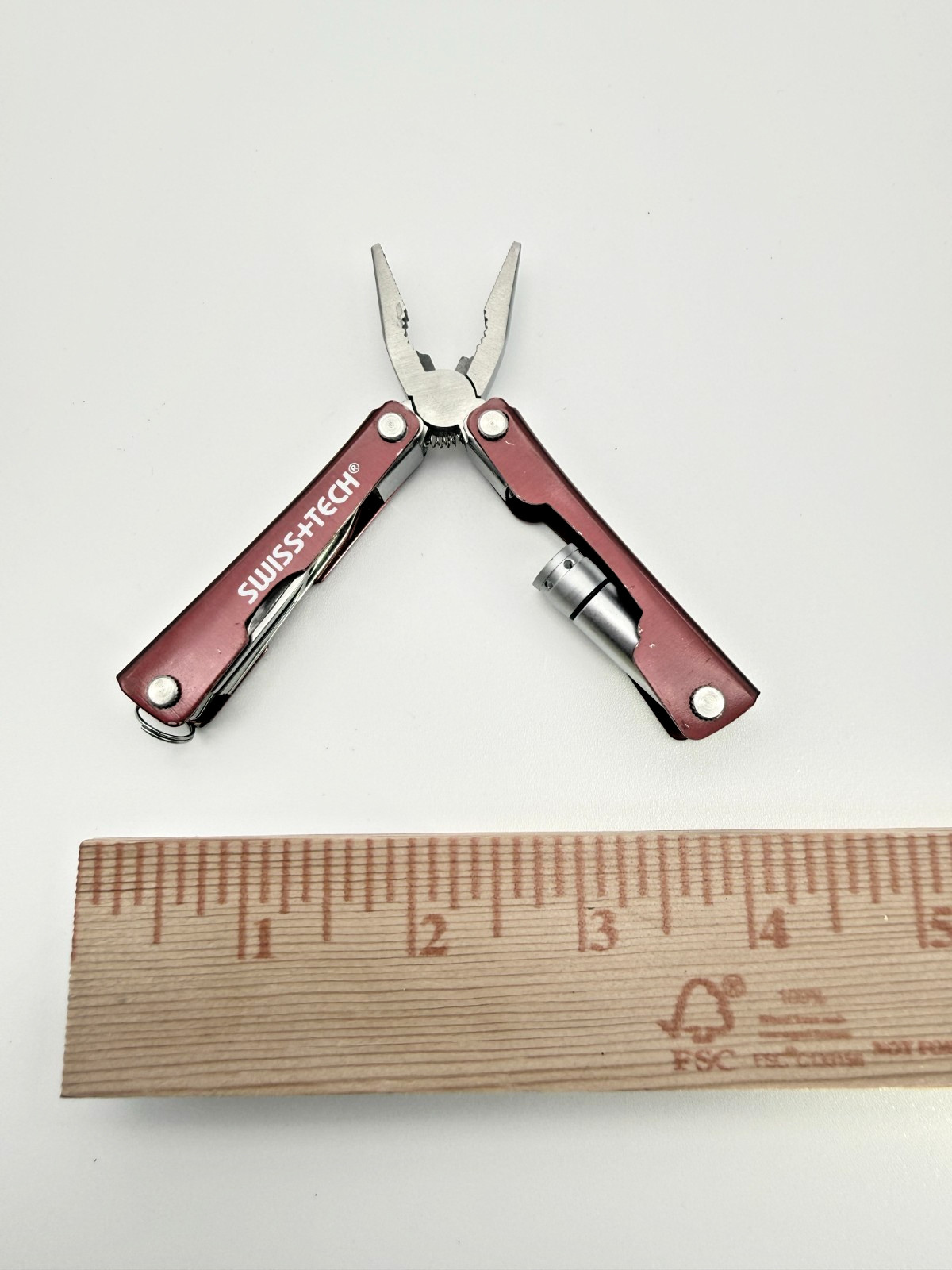 Swiss+Tech Multi Tool Pliers Knife Saw Screwdrivers LED Light EDC