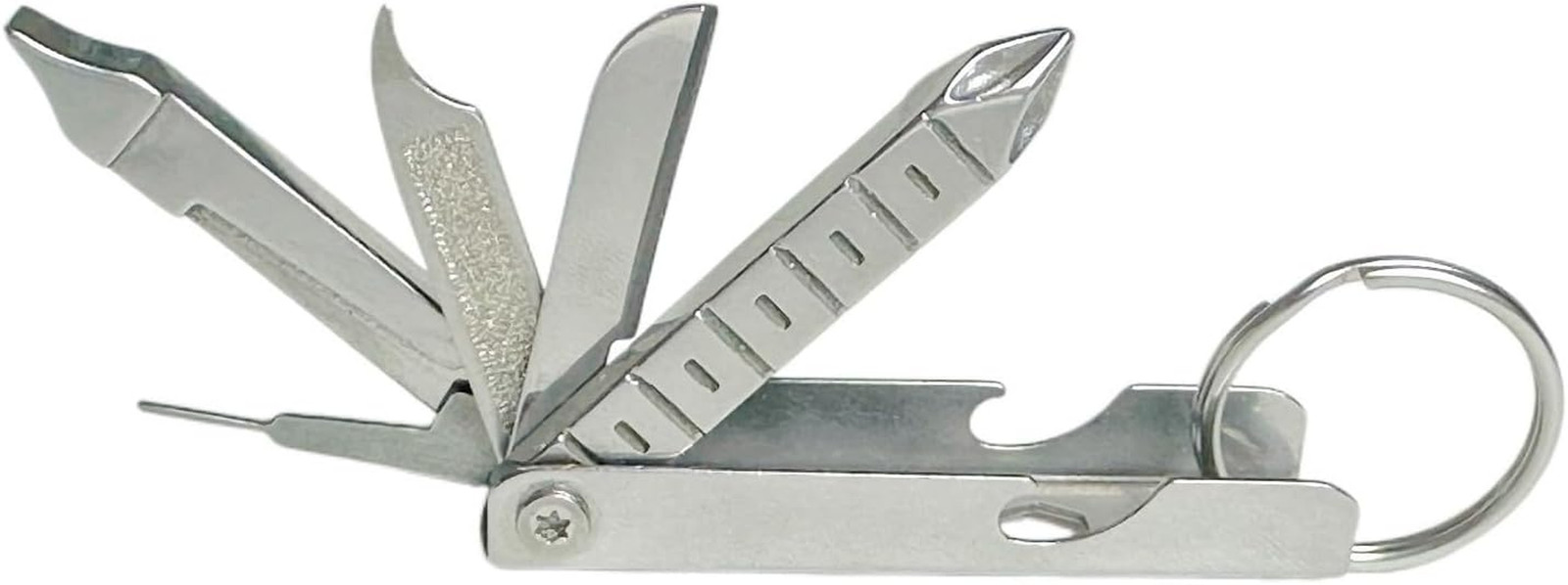 11-In-1 EDC Multi Tool with Pocket Knife for Men, Stainless Steel Bottle Opener