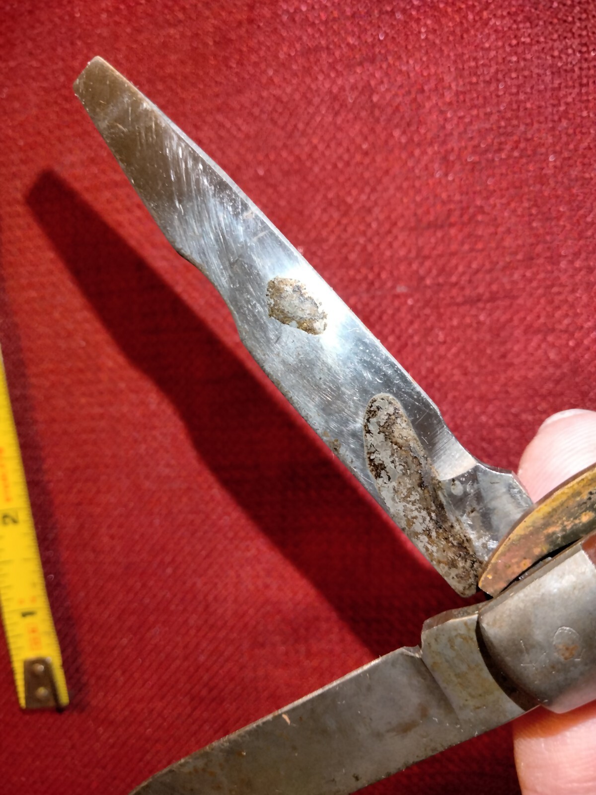 Klein Tools S-2 USA multi-tool knife & locking screwdriver, working, light rust