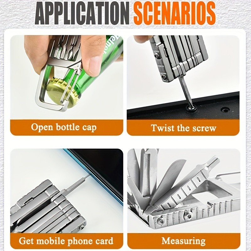 13-in-1 Multifunctional Portable Tool – Compact for Outdoor & Daily Tasks