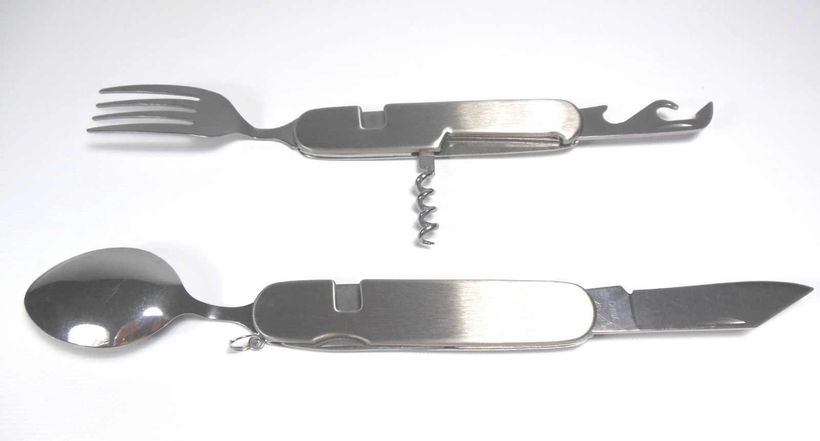Multi Function Camping Utensil Tool 7-in-1 Detachable Knife Fork Spoon Emergency