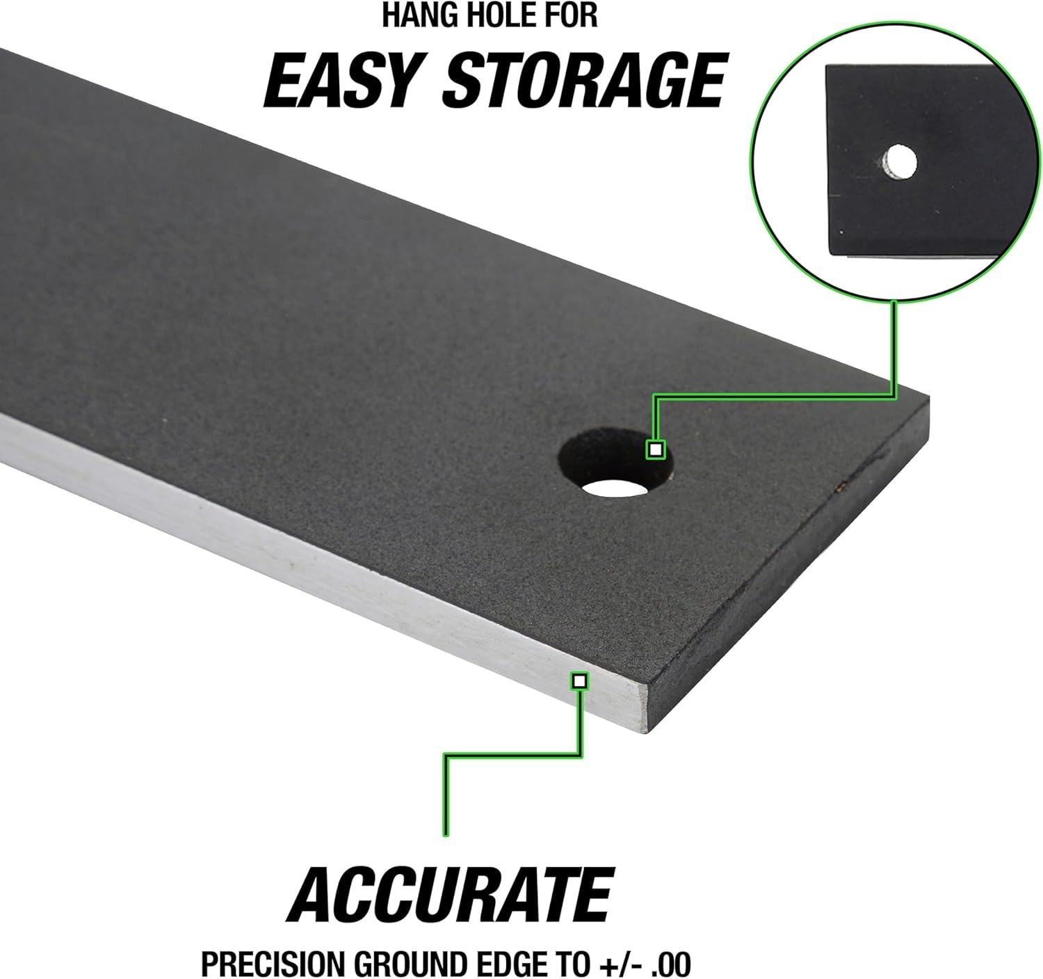Precision 24″ Straight Edge Machinist Tool – Cold Rolled Steel for Engine Work