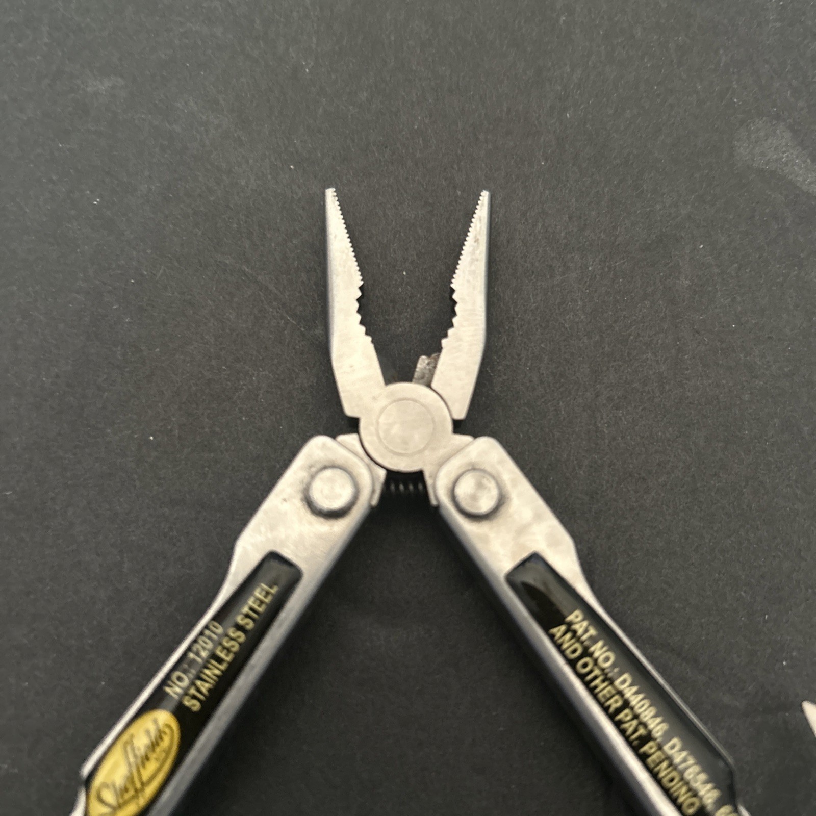 Vintage Sheffield Multi-Tool Knife Pliers-9 Tools Stainless # 12010