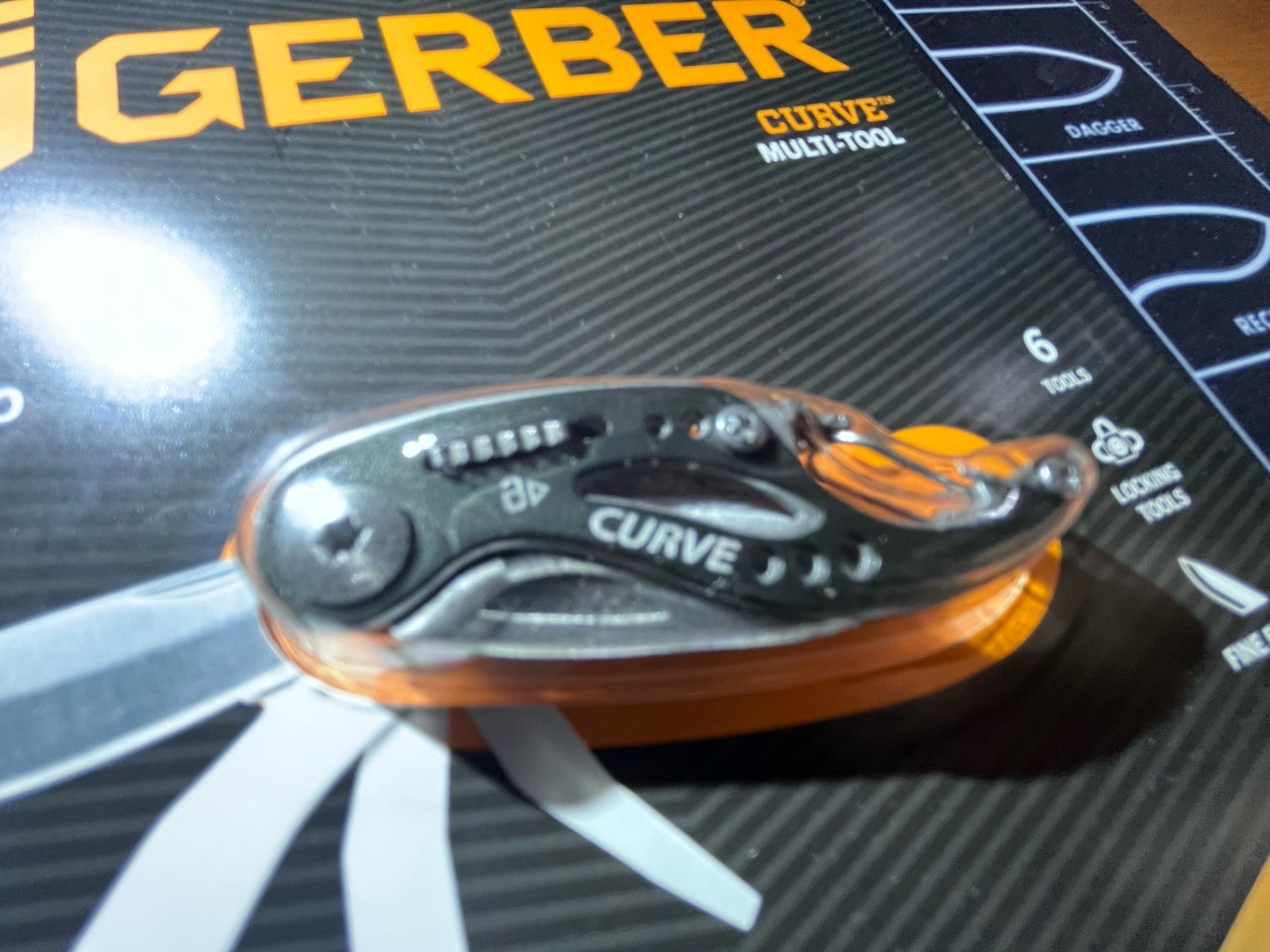 Gerber Curve, Multi-Tool and Pocket Knife Keychain, Stainless Steel, New