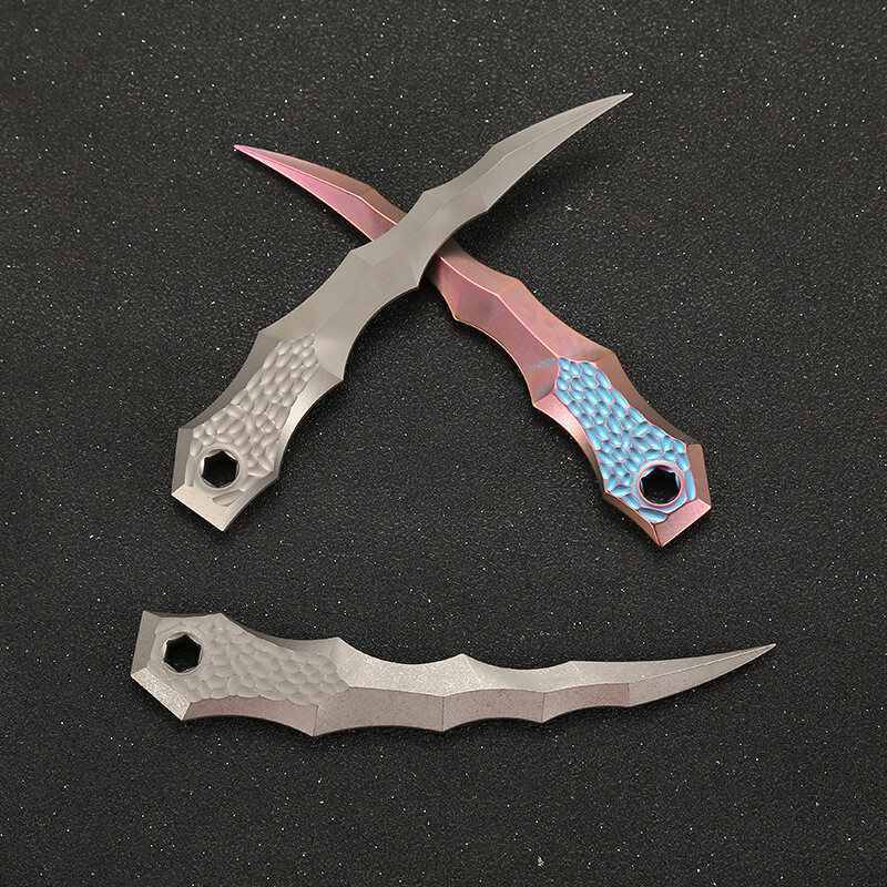 EDC Titanium Alloy Beads Pendant Paracord Outdoor Decorations Bracelet Tools
