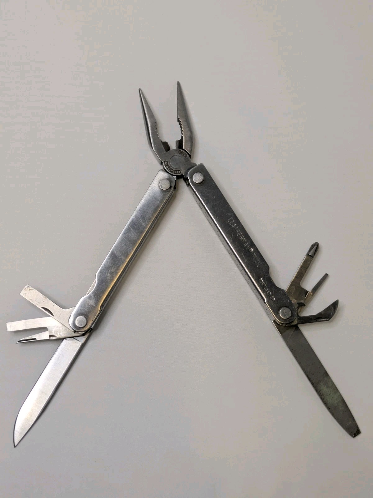 ORIGINAL LEATHERMAN TOOL PORTLAND MULTI-TOOLS SILVER POCKET W/ POUCH