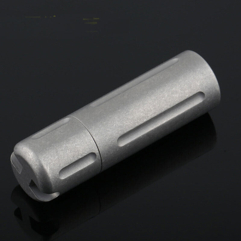 New Pure Titanium Mini Sealed Waterproof Pill Box Storage Pendant Box EDC Tools