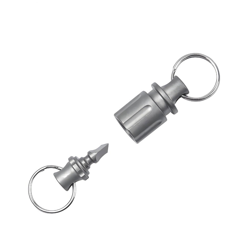 Titanium Alloy Quick Release 360° Swivel Keychain Connector EDC Portable