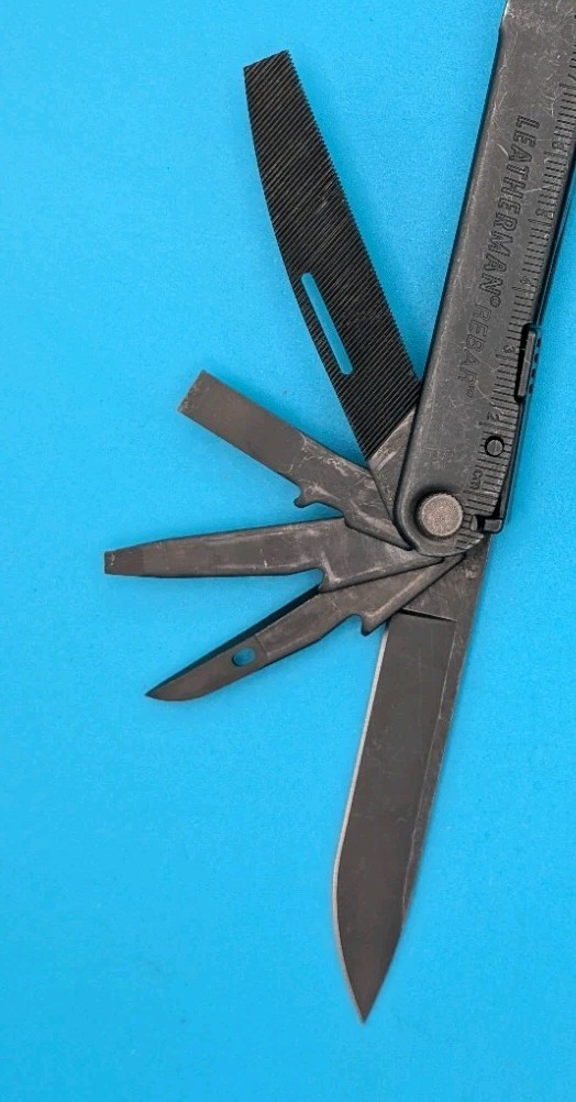 Leatherman Rebar Multi-Tool! Free Shipping! BLACK OXIDE! WITH SHEATH!