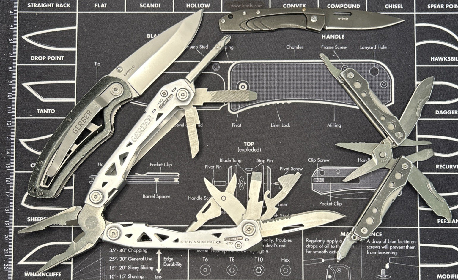 Gerber Suspension NXT / Cohort/ Shortcut/ STL 2.0 Knives & Multitools Lot Of 4