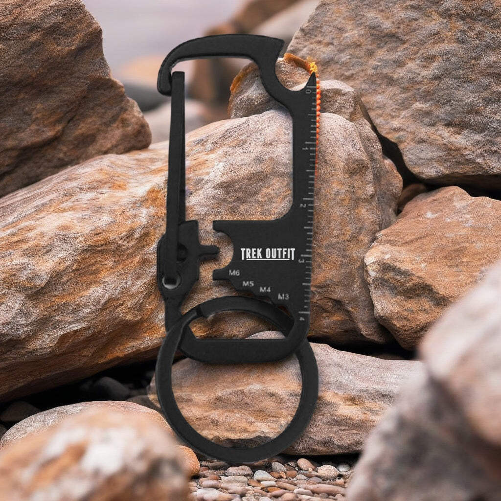 2-Pack Trek Outfit EDC Multi-Tool Keychain: Hex Wrench & Bottle Opener