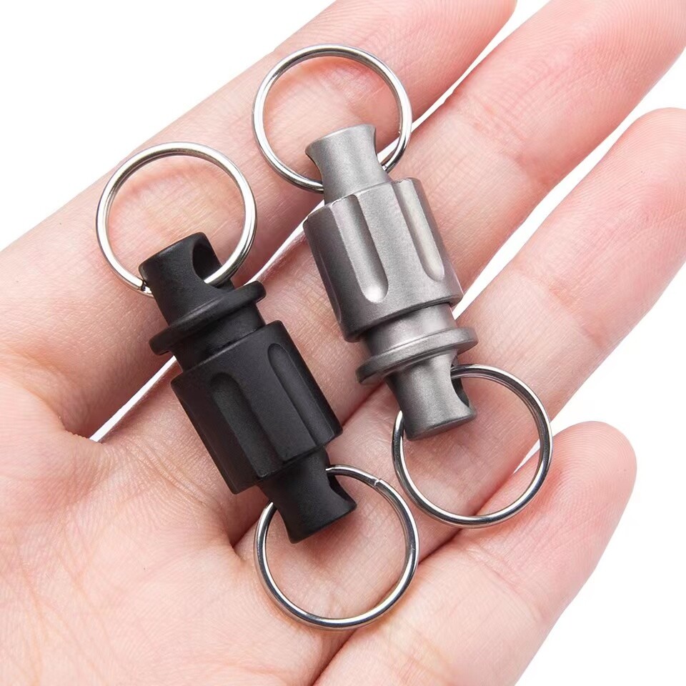 Titanium Quick Release Swivel Keychain Pull Apart Detachable Car Key Holder