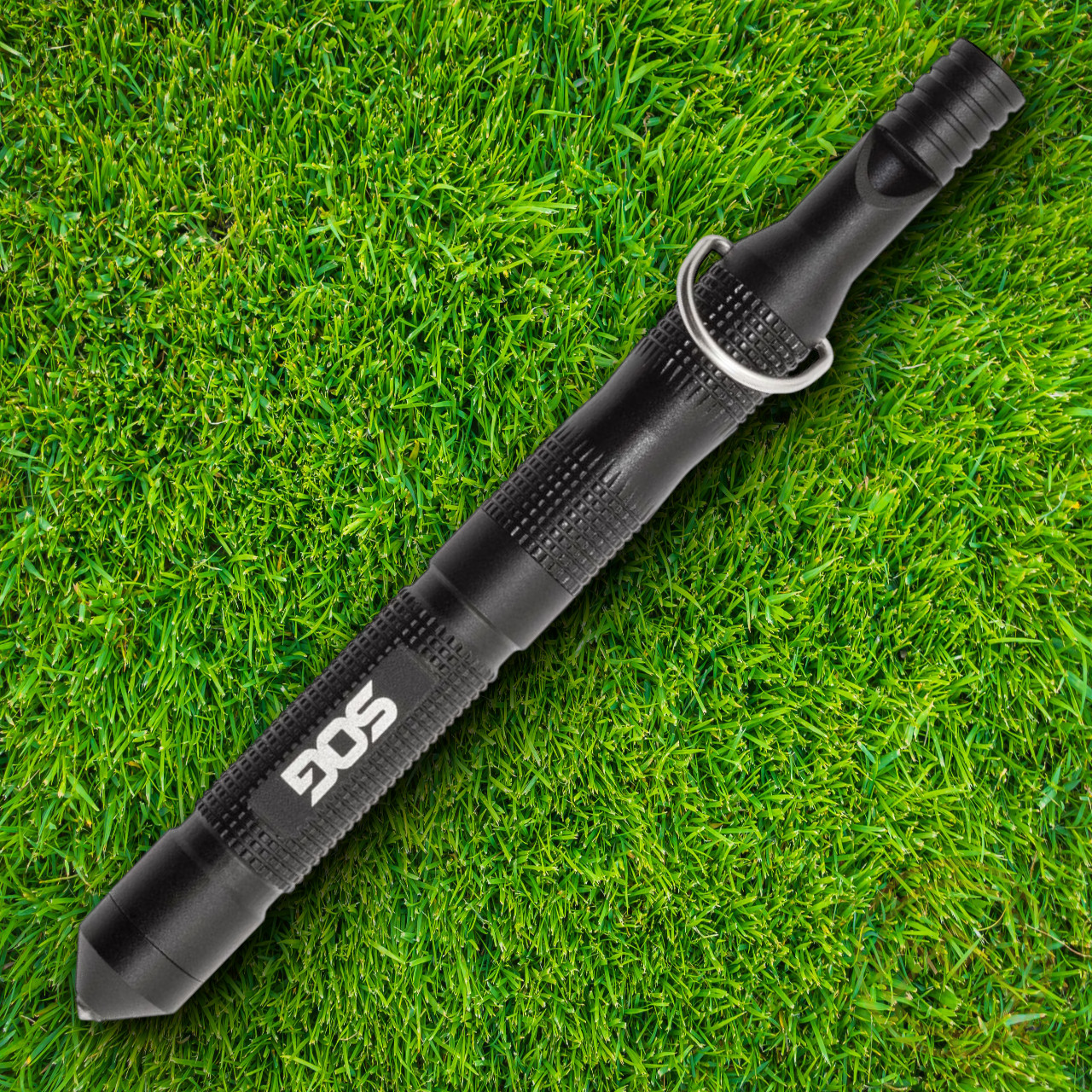 SOG Multi Tool Flint Glass Breaker Whistle Ferro Rod Steel Striker Wool Tinder
