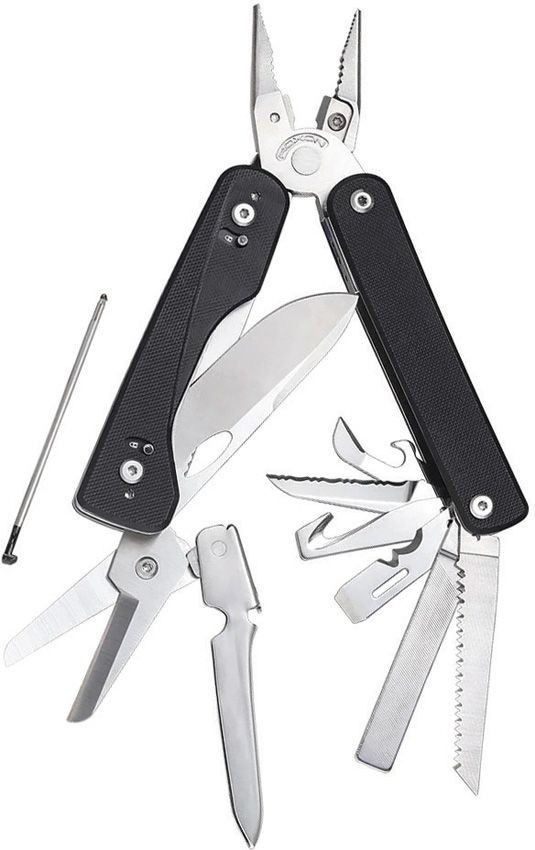 Roxon Flex Titan Multi Tool Black G10 Bit Driver MOLLE Sheath Included
