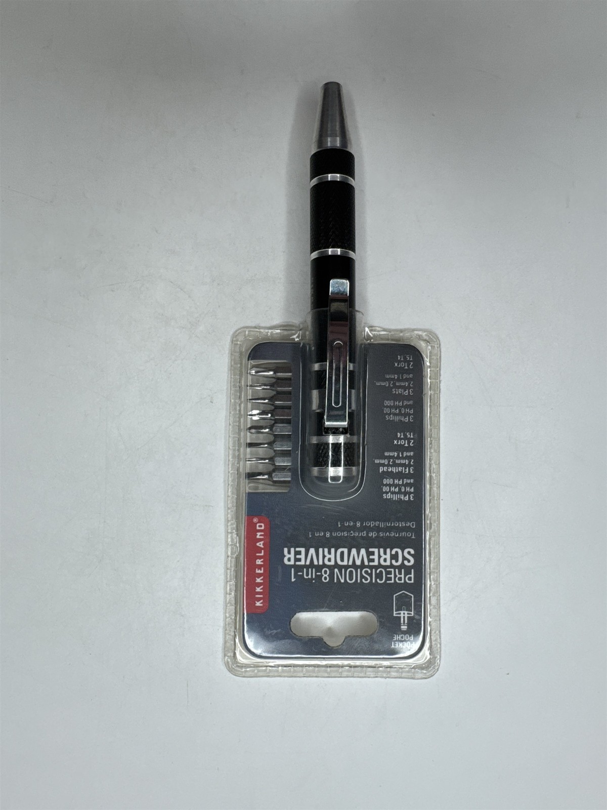 Kikkerland Pocket-Size Precision 8-in-1 Miniature Screwdriver Tool