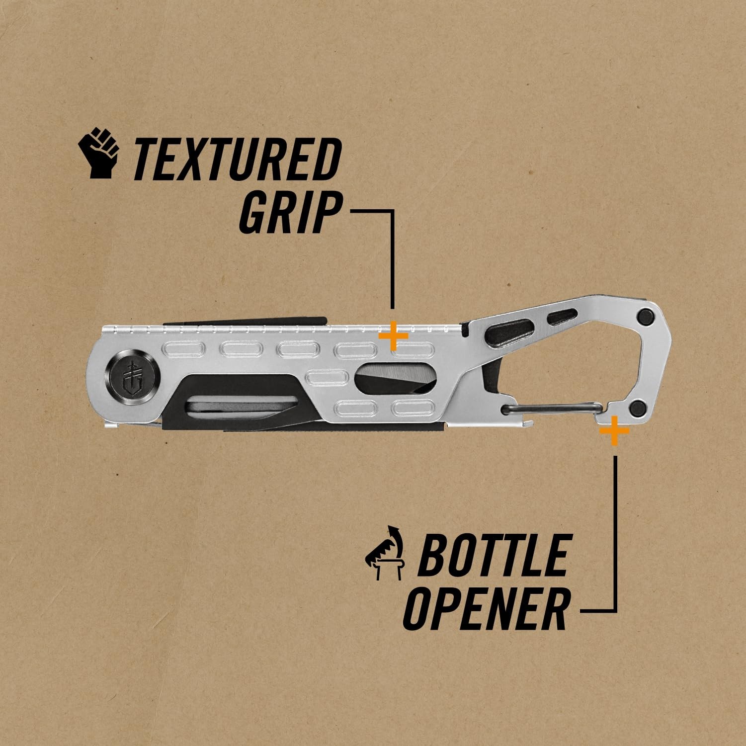 Gerber Gear Stake Out 11-in-1 Multi-tool, 2.2″ Plain Edge Blade, Tent Stake P…