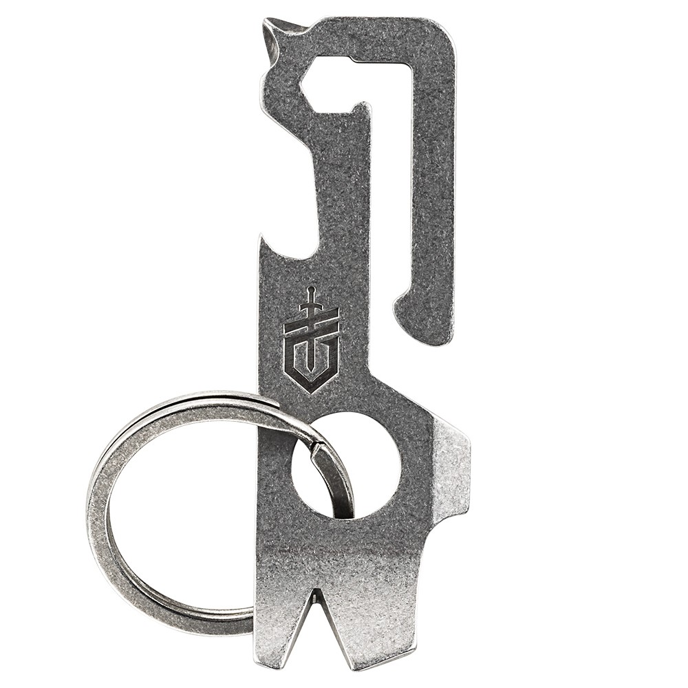 GERBER MULLET – STONEWASH STAINLESS STEEL SOLID MULTI KEYCHAIN TOOL