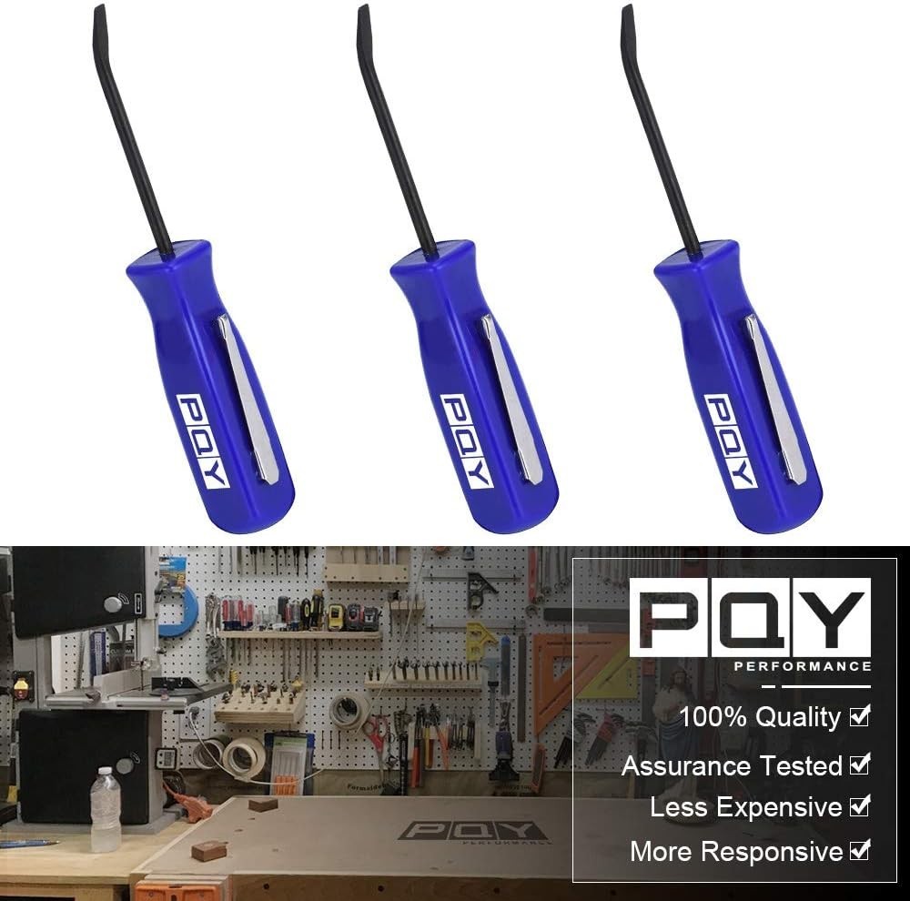 Mini Pocket Pry Bar with Pocket Clip 4.5″ Length 3pcs Blue