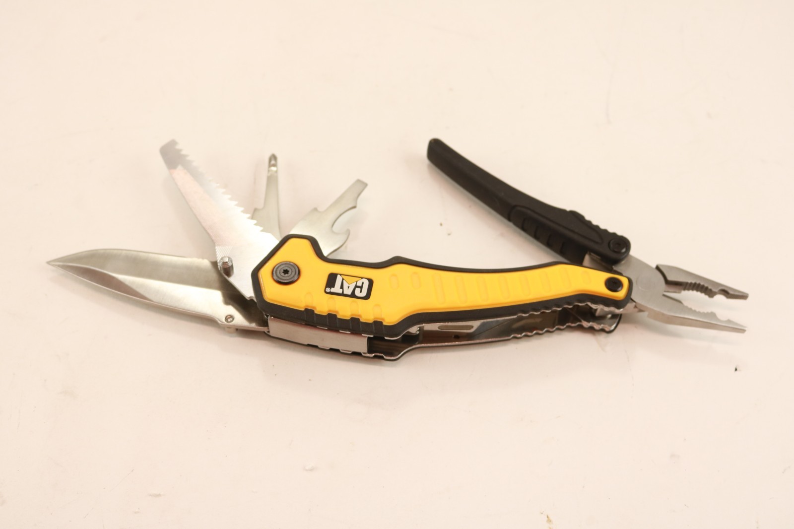 Caterpillar Multi-Function Tool 9-In-1 Black Aluminum Handle Stainless Tools