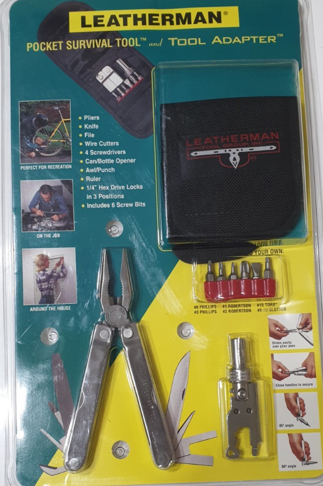 🔥🔥🔥🔥 Leatherman PST + Bits +Tool Adapter Set Collectable New In Blister Rare
