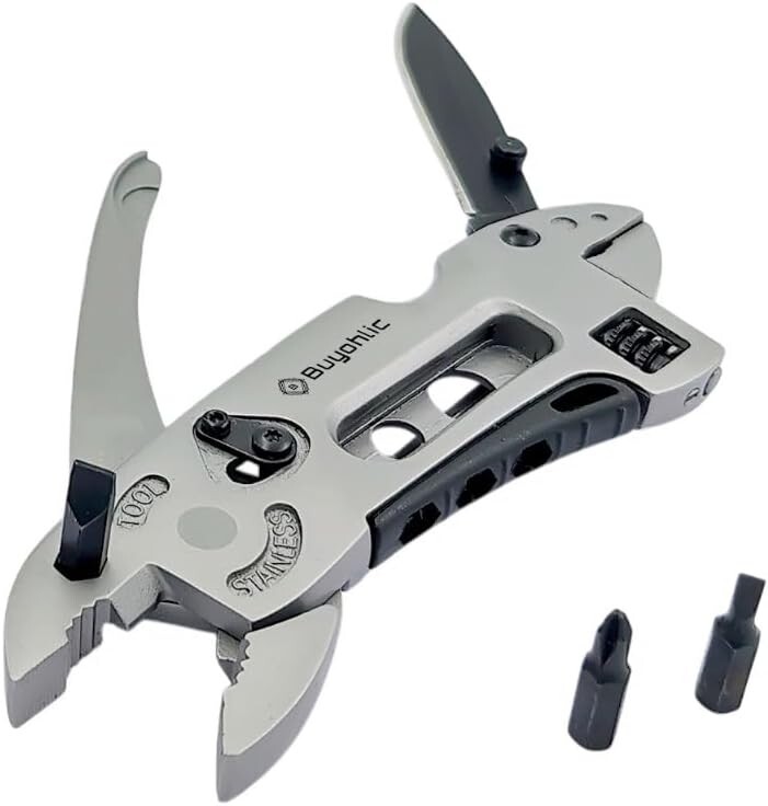 Multitool Wrench with 7 Tools/Pliers/Wire Cutter/Flat Screwdriver – USA