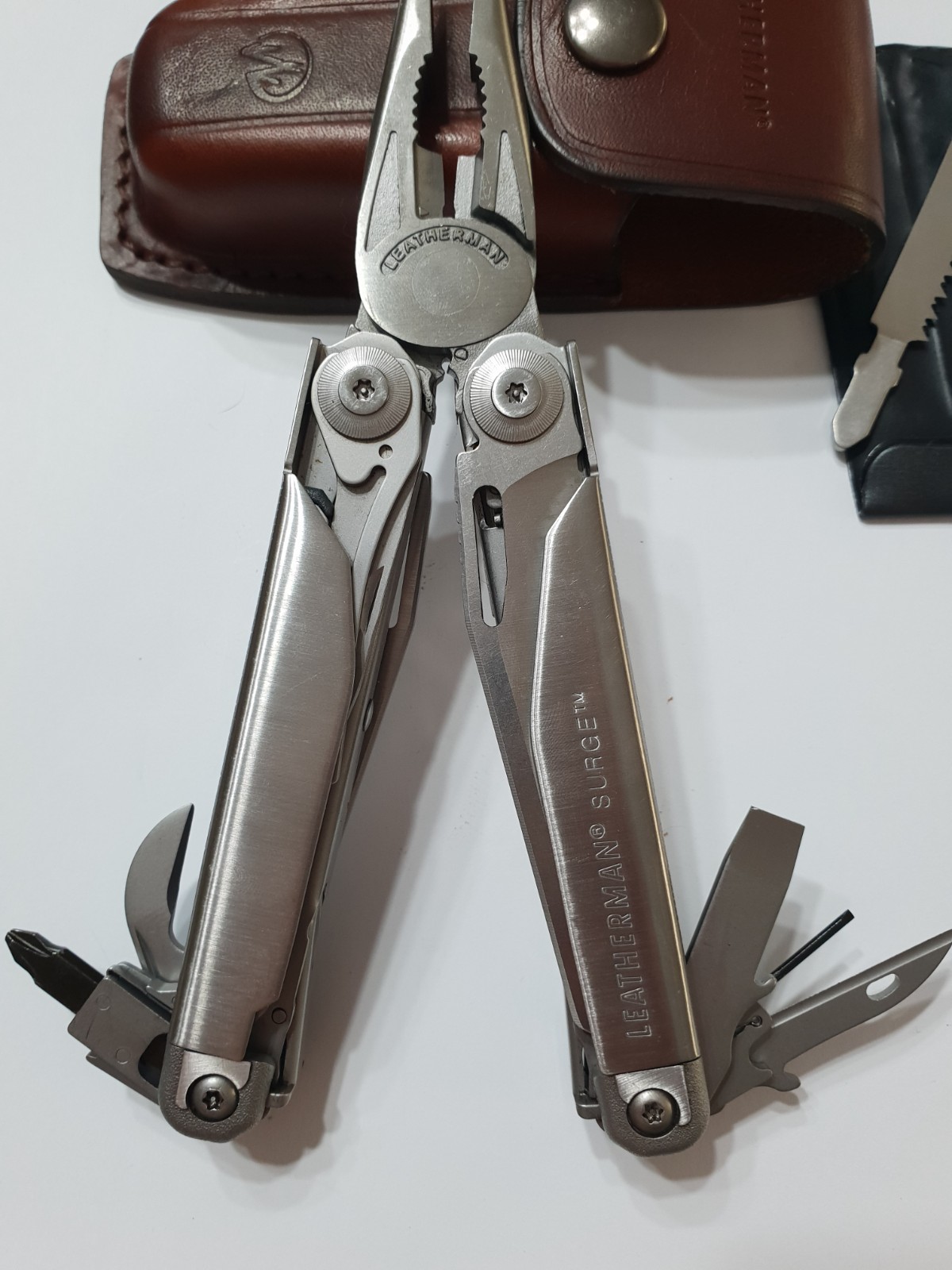 🔥🔥🔥 Leatherman Surge Gen1 Large Leather Sheath Retired Collectable Very Rare