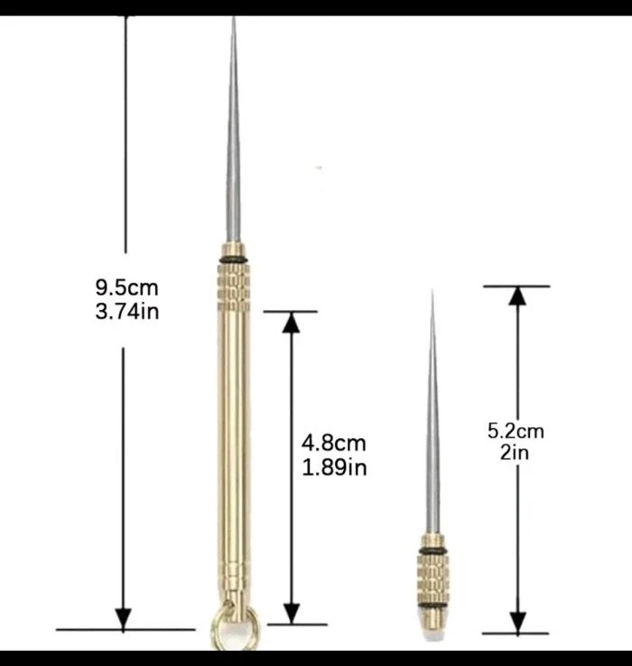 Toothpick Titanium & Brass Toothpicks Portable Reusable Strong Sharp Tool Teeth