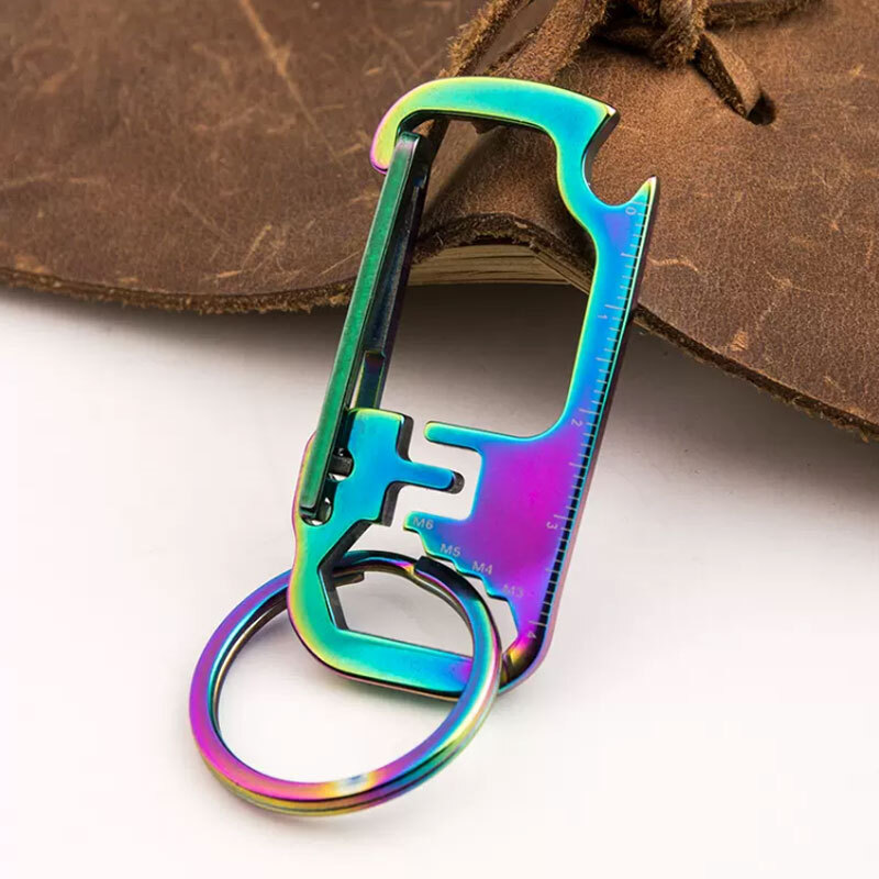 Outdoor EDC Multi Tools Waist Hanging Carabiner Creative Portable Keychain