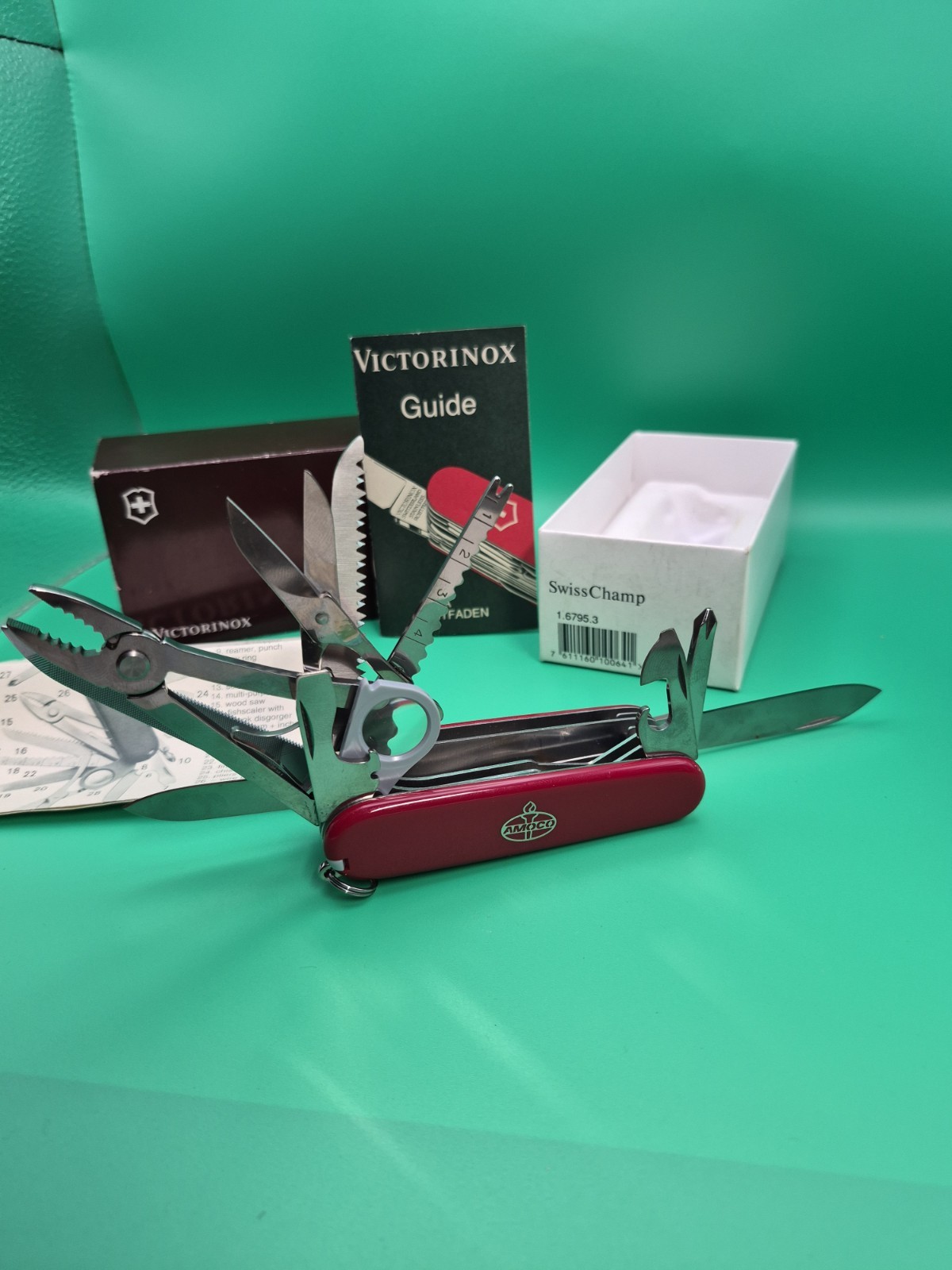 Victorinox SwissChamp Red Swiss Army Multi-Tool 91mm 15+ Tools 1.6795.3