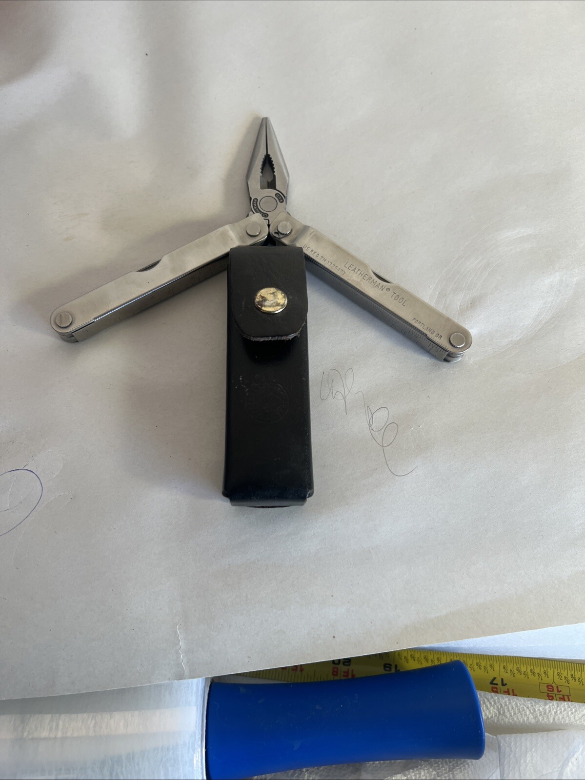 Vintage Original Leatherman Tool US REG TM 1325473 Multi-Tools Portland + Case