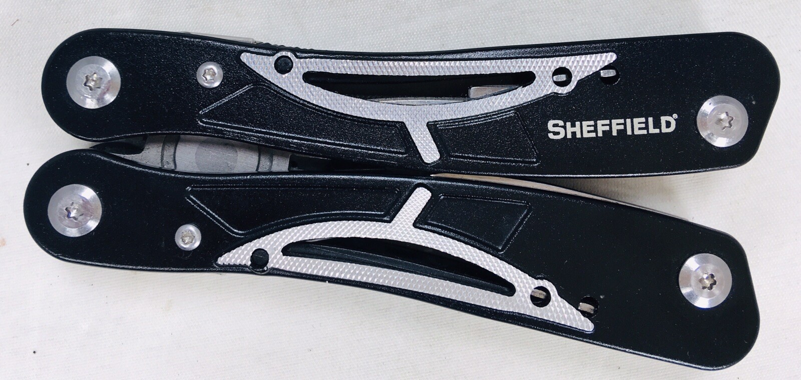 Sheffield 13 In 1 Precision Multi-Tool Pliers, Screwdrivers, Knives, File, Etc