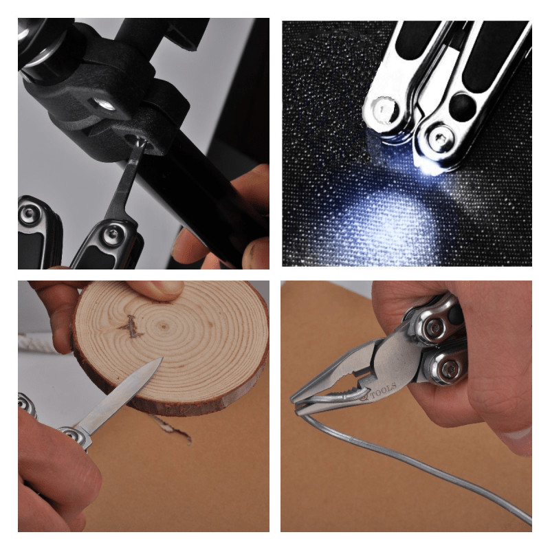 Multi Tool Pliers Stainless Steel Portable Camping Gear 1 Pack Men Outdoor Gift