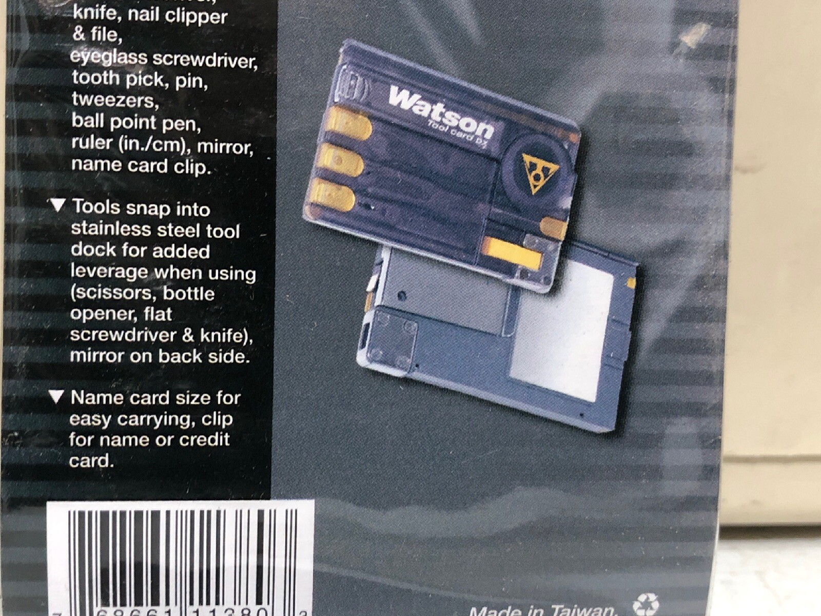 Topeak Watson Tool Card Credit 16 Function Bicycle Camping Multi Tool Style