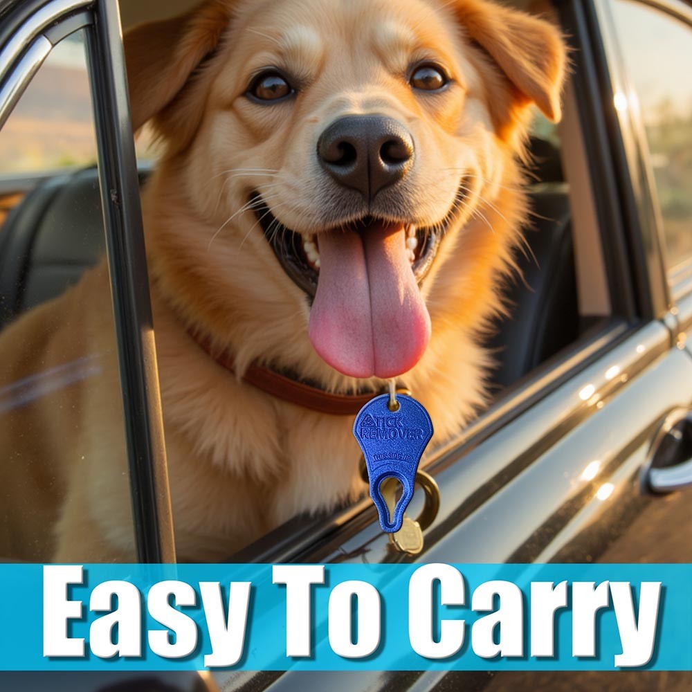 Lightweight Durable Sharp Precision Ergonomic 3-Piece Portable Tick Remover Tool