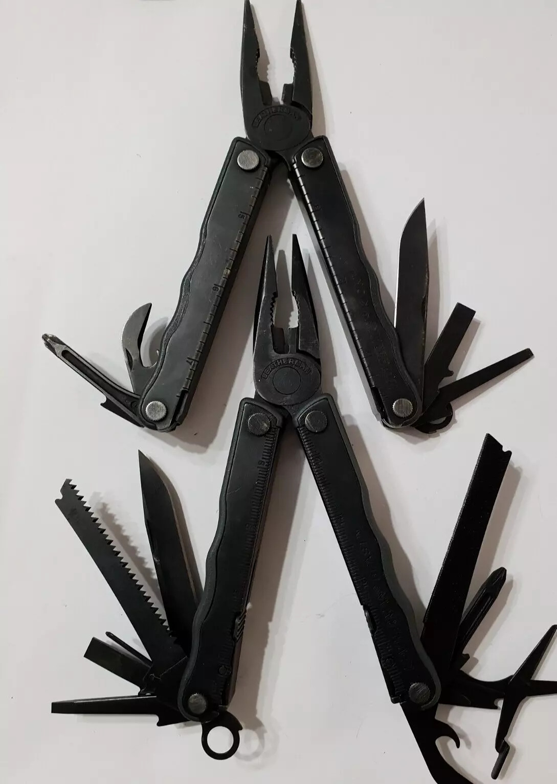 🔥2X Leatherman Black BO Blast Kick With Clip Multitool Retired Rare Collectable