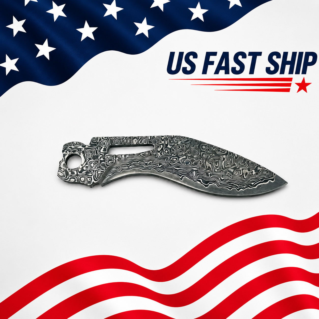 Custom VG10 Damascus Blade for LEATHERMAN SURGE – CNC, 60HRC