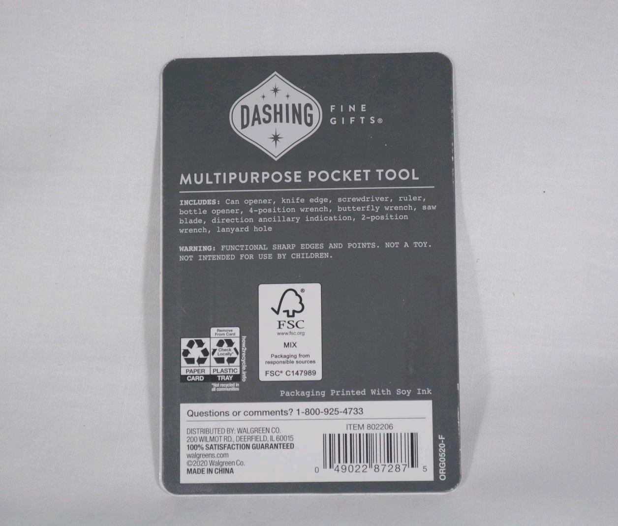Multipurpose Multitool Stainless Steel Credit Card Tool Dashing Fine Gifts