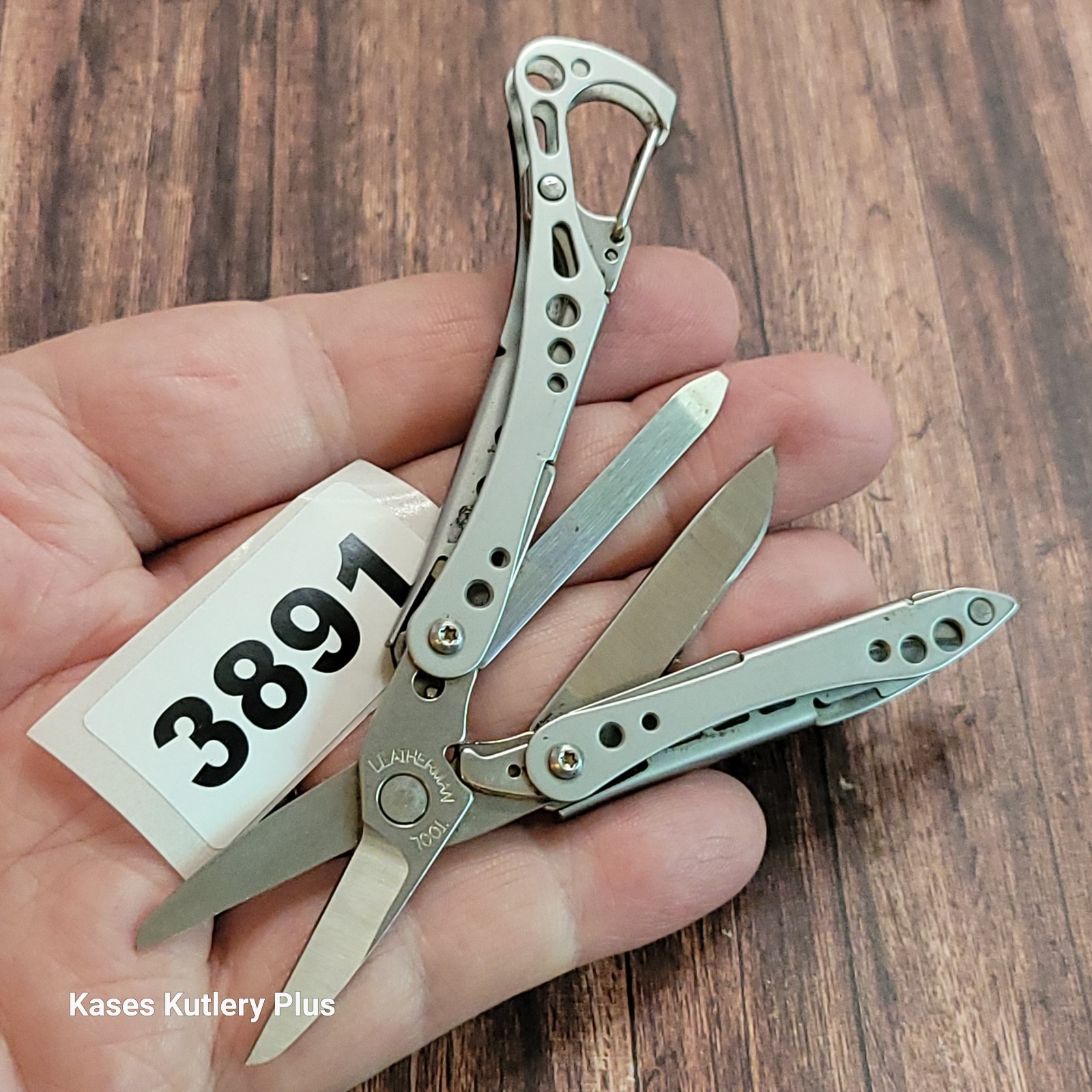 Leatherman Style CS Compact Folding Multi Tool Scissors Knife W/Attachment Clip