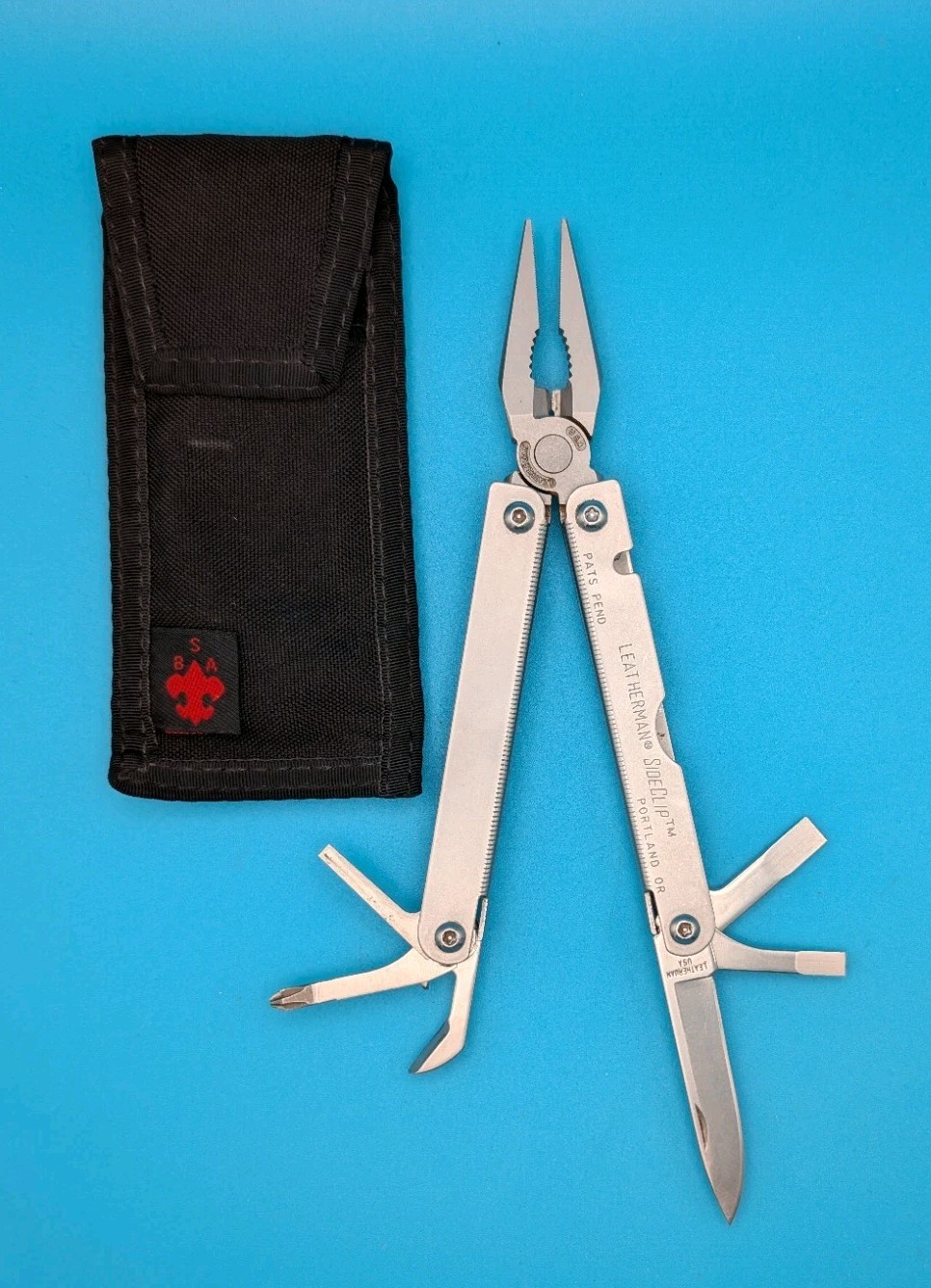 Leatherman SideClip Multi-Tool! With Sheath! 01/98 DATE STAMP! RARE!