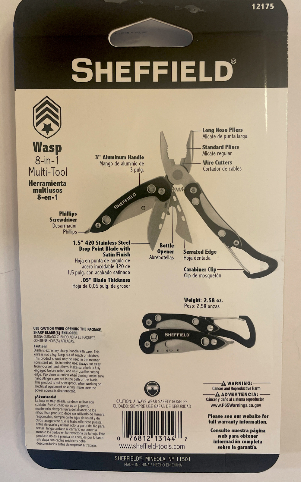 New Sheffield Wasp 8-1 Multi-Tool