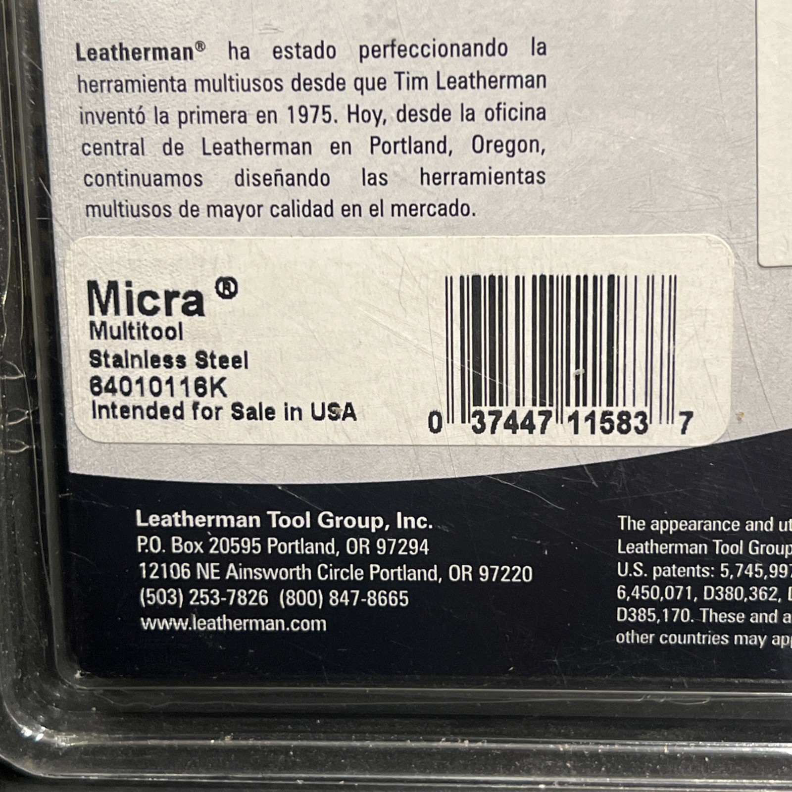 MICRA LEATHERMAN MULTI TOOL KNIFE NEW IN PACKAGE POCKET KEY CHAIN 2006 NOS