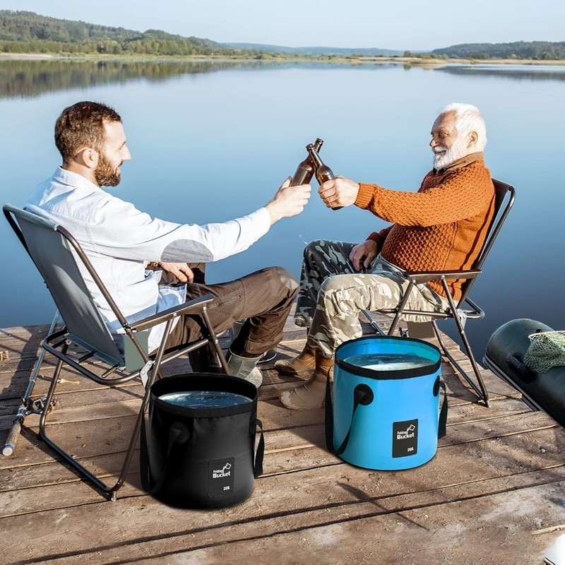 Collapsible Buckets 3 Pack Portable Waterproof Outdoor Camping Folding Tool New