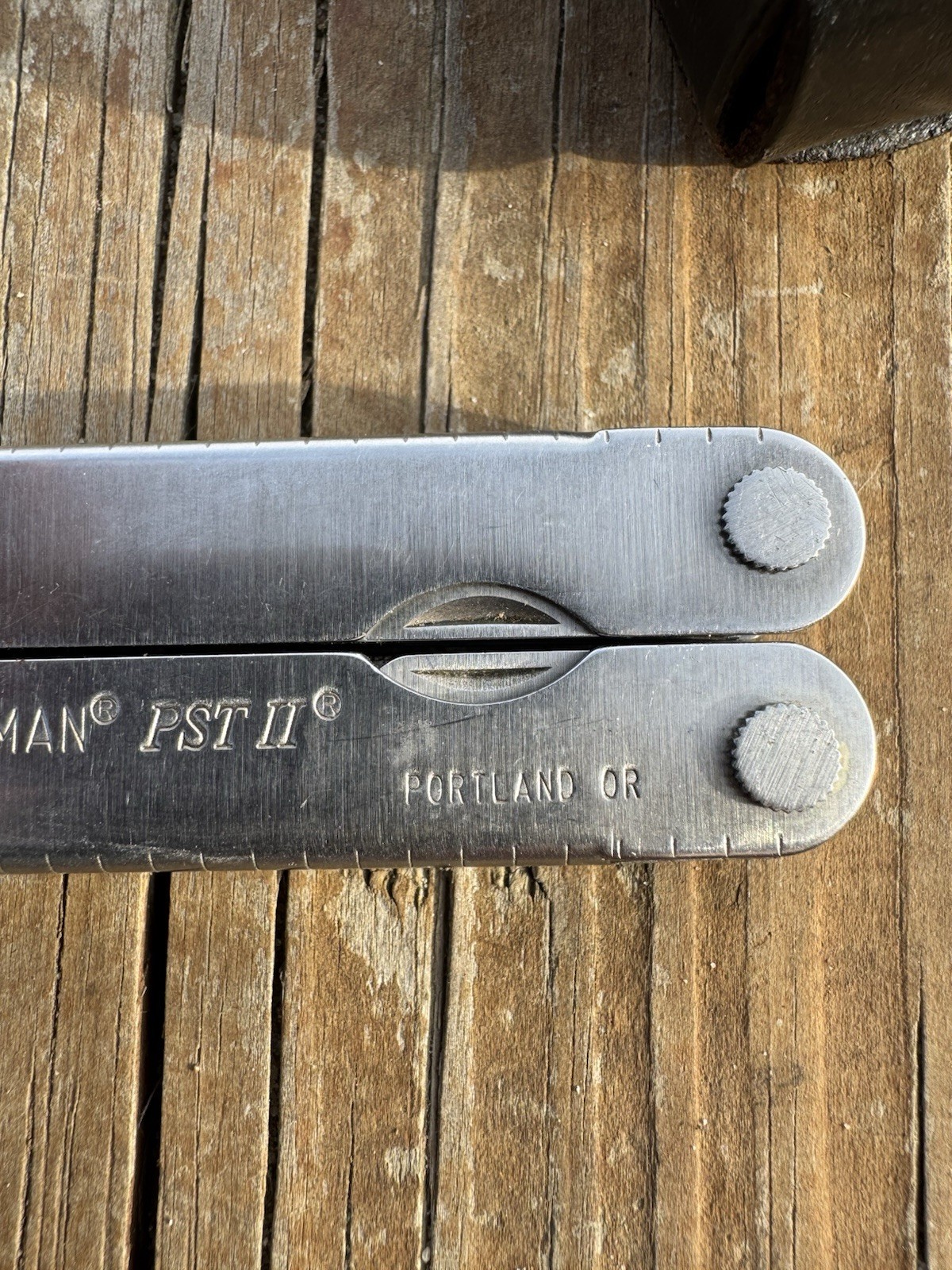 Vintage Letherman Multi Tool With Leather Sheath Portland 03/04 Engraved